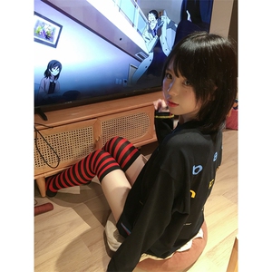 美式高街解构工艺速干长袖T恤衫男女款防晒上衣户外运动骑行服潮图片