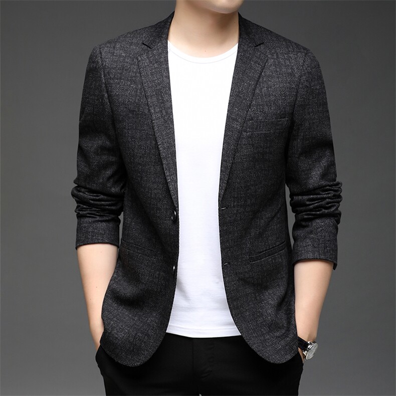 2023秋季新款男装西服纯色商务休闲西服男士便服单西HB21818-P165,男装西服,电商B212（原钱塘6029）