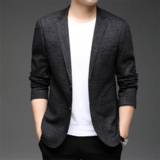2023秋季新款男装西服纯色商务休闲西服男士便服单西HB21818-P165，男装西服，电商B212（原钱塘6029）