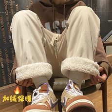 24冬天加绒加厚防水羊羔绒休闲裤KK377特P55，男装休闲裤，星座712