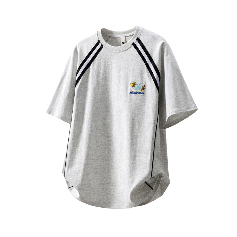 1腊肠狗刺绣美式凉感速干棉大码M-5XL短袖T恤DX78019P35控58，男装T恤，星座226-2