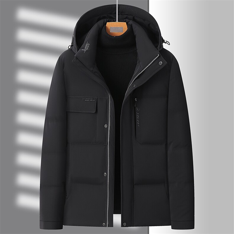 连帽羽绒服保暖男装2023新款柔软宽松白鸭绒防寒服YD82210-P195,男装羽绒服,星座1105-3