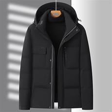 连帽羽绒服保暖男装2023新款柔软宽松白鸭绒防寒服YD82210-P195，男装羽绒服，星座1105-3