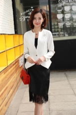 2021年秋季长袖纯色简约百搭甜美优雅短外套修身短款，女装短外套，婵米儿