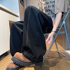 美式复古弯刀牛仔裤潮流宽松休闲百搭直筒裤，男装牛仔裤，星座410-6（原星座1304-1）