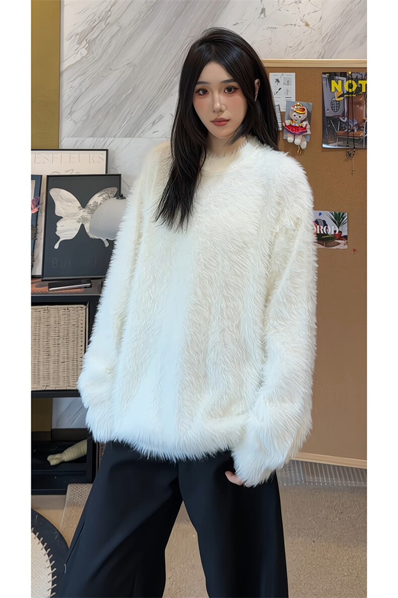 舒适感随性穿搭松弛感毛衣男女同款休闲百搭个性上衣HY609TP60,男装针织衫/毛衣,电商A102B