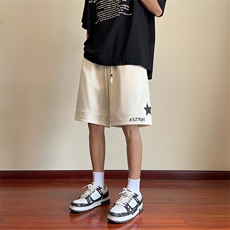 2023菠萝格大码短裤休闲裤印花五分裤D21*P35控58，男装休闲裤，星座227-2