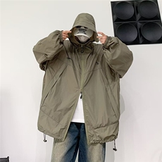 皱真抽绳防晒休闲外套夏天防晒上衣休闲宽松W9310，男装防晒衣，星座1116A-1（原606A）