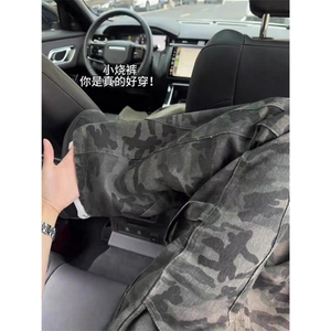 美式复古迷彩裤男vibe风提档裤子潮牌伐木工装牛仔裤LN17066-P48图片