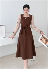 秋装连衣裙，女装连衣裙，艾美多姿