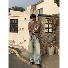 春季新款港风美式痞帅设计感树纹肌理千鸟格外套男潮JK1433-P95，男装夹克，星座313A(原308A-2)