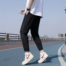 束脚宽松型时尚潮牌长裤运动裤纯色新款男夏季潮休闲裤762/P30，男装休闲裤，星座506
