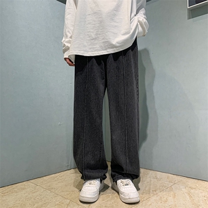 DM173-P45男装直筒阔腿休闲牛仔裤2025新款图片