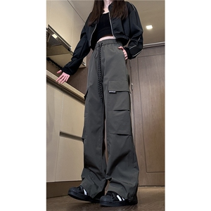 户外机能风秋季新款潮流双褶设计宽松冲锋裤B315-K829-特p35控68图片
