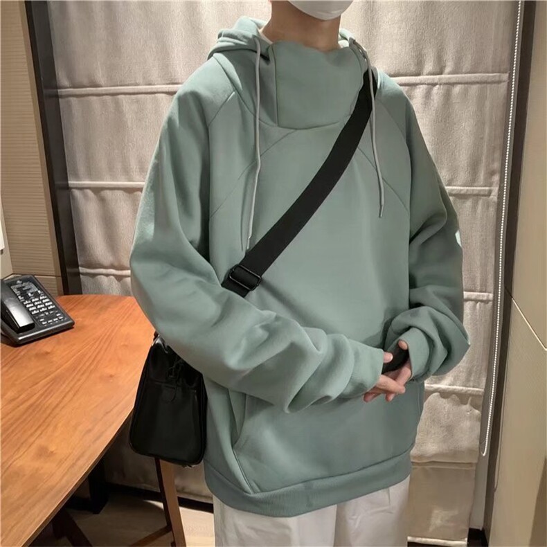 新款潮简约宽松百搭套头卫衣秋季原宿休闲连帽上衣男W3765-P30,男装卫衣,星座512-3