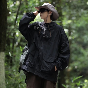 防晒衣男夏季新款连帽薄防晒服外套男女休闲夹克皮肤衣FS9258-p45图片