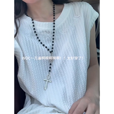 XZ809A/SSS01/特P24/控48美式圆领坎肩万针绣花背心T恤，男装背心/马甲，星座809A(原222-1)