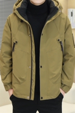 情侣冬款羽绒服男户外冲锋衣连帽男女同款冬加厚外套潮8973-P200，男装羽绒服，星座613B