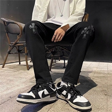 牛仔裤男夏季潮大码休闲裤子高街设计感裤子弹力布CK11P38，男装牛仔裤，星座1116-2