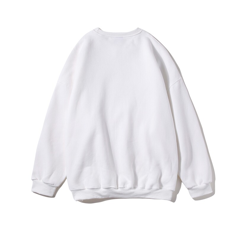 白底春季时尚百搭字母印花休闲宽松情侣套头圆领卫衣W190P30控48,男装卫衣,电商A247-1