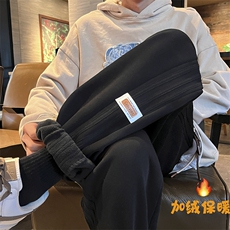 加绒加厚休闲束脚运动卫裤KK380P55控78，男装休闲裤，星座712