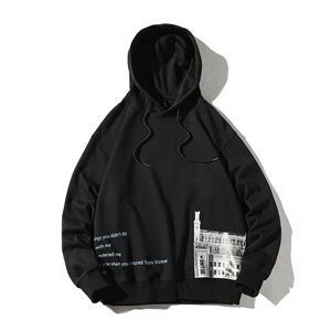 【】A003-HW3070-P50秋装新款欧派城堡印花连帽卫衣 木木1图片