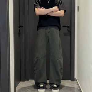 1506A/GF130/52工装裤男款秋春提裆弯刀裤子1图片