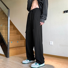 TC30-TP40控价58春季2024新款抽绳宽松百搭休闲裤百搭阔腿裤男，男装休闲裤，电商A102-1