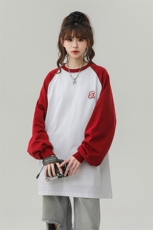 中性插肩袖设计大码S立体贴标短款印花字母卫衣女WY77079P30控48，男装卫衣，星座226-1