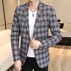 秋季新款帅气休闲韩版时尚潮流修身男士小西服外套7765-P85，男装西服，星座613B