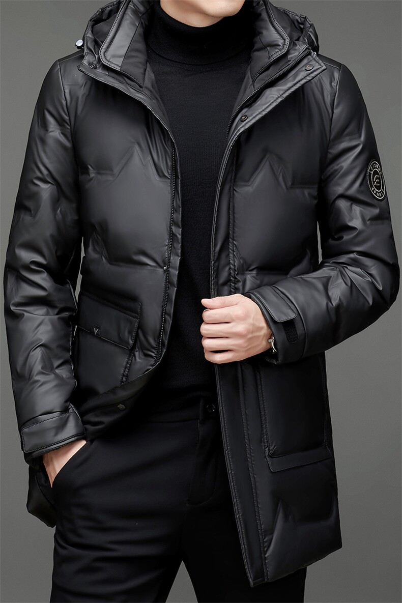 BAMJ-6055钱塘2020-2中年男士冬季厚款休闲百搭羽绒服外套P225,男装羽绒服,钱塘207-2