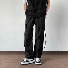 户外工装冲锋裤男款春夏高街潮牌直筒长裤美式休闲裤子K517/P48，男装工装外套，电商B381-2
