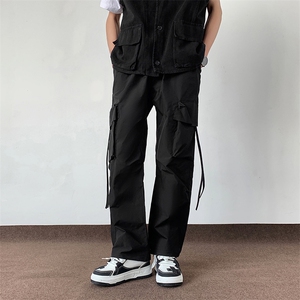 户外工装冲锋裤男款春夏高街潮牌直筒长裤美式休闲裤子K517/P48图片