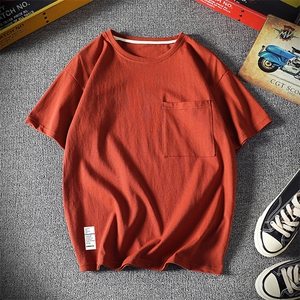 DX24045-P25大口袋百搭短袖t恤男大码半袖体恤上衣服图片
