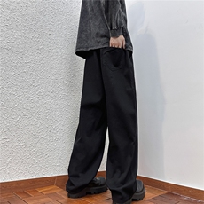 k1036-p48-控68M-5xl港风高阶黄泥黑暗宽松大码牛仔裤，男装牛仔裤，星座116