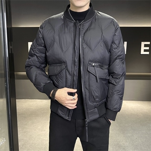 2025冬季新款店主风棒球领休闲高级感羽绒服外套男YR58153-P155图片