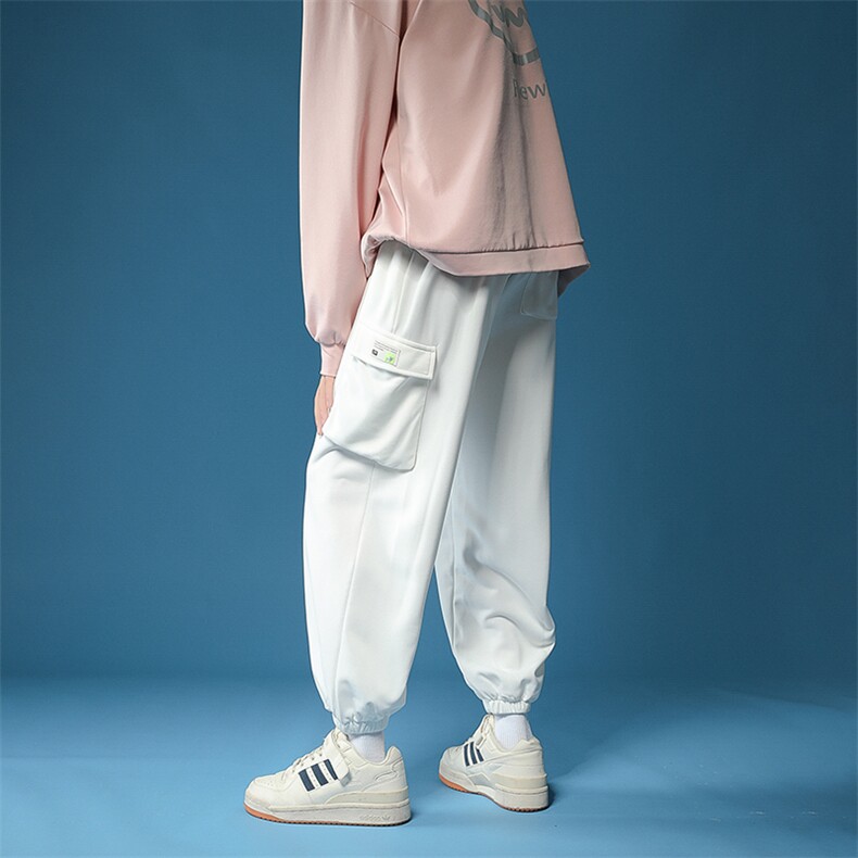 2025春装新款男装束脚宽松休闲抽绳工装裤运动裤DM141-P45,男装工装外套,电商D321-1