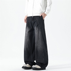 2025年秋季新款美式高街直筒牛仔裤M-2XL-K2563-特P45，男装牛仔裤，星座417-1（原电商B245）