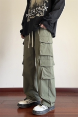 港风工装休闲裤宽松运动裤拖地裤束脚裤男KP867P55，男装休闲裤，星座1204-3
