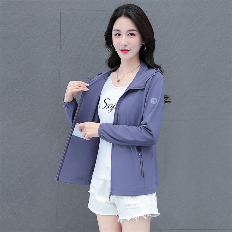 中年妈妈夏季短款轻薄透气皮肤防晒衣外套女防紫外线户外防晒服，女装防晒衣，燕颉服饰