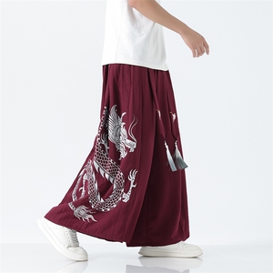 夏季新款 大码风汉服古风新中式宋裤情侣裙裤阔腿裤 K259/P85图片