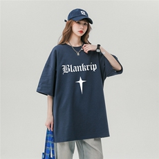 中性风23新款夏季100棉圆领时尚字母印花短袖T恤T1135P25控38，男装T恤，A247A