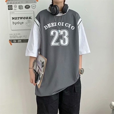 篮球衣服男短袖新款夏假两件运动上衣潮t恤ins原宿港风T614-P26，男装T恤，星座512-2