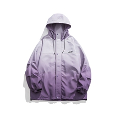 秋冬防水连帽扎染渐变颜色夹克外套冲锋衣宽松版型JK9262P-75，男装夹克，电商A128