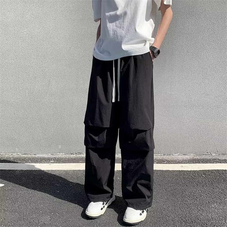 冲锋裤男冬季美式高街小众设计感户外防水登山裤DWK57P36,男装休闲裤,星座1116-2