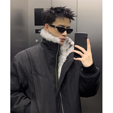 美式解构夹克男女棉服冬季加厚保暖座山雕毛领棉衣外套M6026，男装夹克，星座1116A（原606A-3）