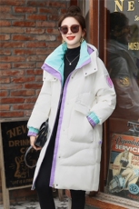 2025年冬季新款时尚潮流中长款加厚保暖羽绒服，女装羽绒服，贵人树