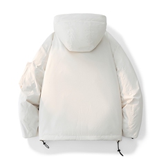 连帽炸街高品质机能羽绒服保暖情侣冬90白鸭绒2025SYR2607-P270，男装羽绒服，星座610B-1