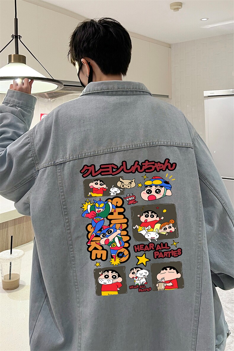 牛仔夹克男大码牛仔外套男茄克NJ77311-P60加绒款-P75,男装夹克,电商A040