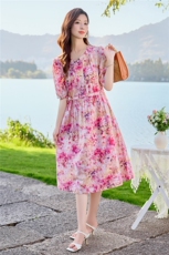 6310时尚印花连衣裙，女装连衣裙，倪叶myz